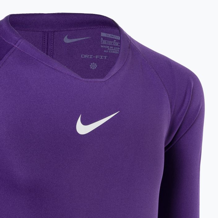 Лонгслів термічний дитячий Nike Dri-FIT Park First Layer court purple/white 3