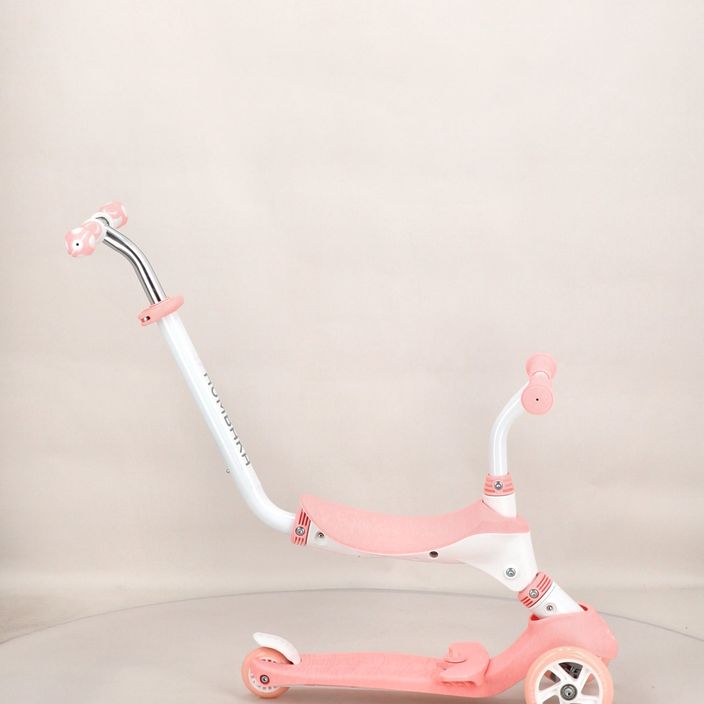 Самокат триколісний дитячий HUMBAKA Fun 3in1 рожевий HBK-KS002 18