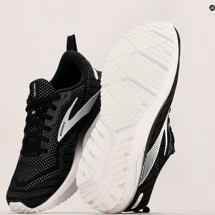 Кросівки для бігу жіночі Brooks Revel 6 black/blackened pearl/white 11