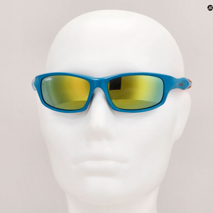 Сонцезахисні окуляри дитячі UVEX Sportstyle blue orange/mirror pink 507 53/3/866/4316 11