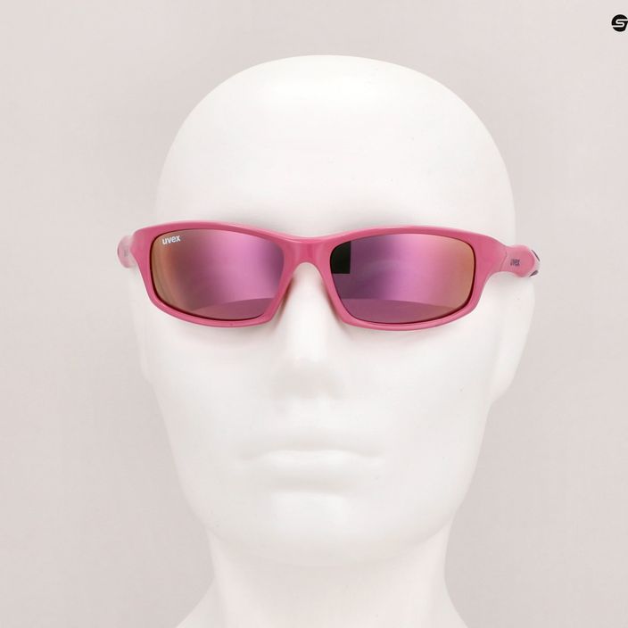 Сонцезахисні окуляри дитячі UVEX Sportstyle 507 pink purple/mirror pink 53/3/866/6616 11