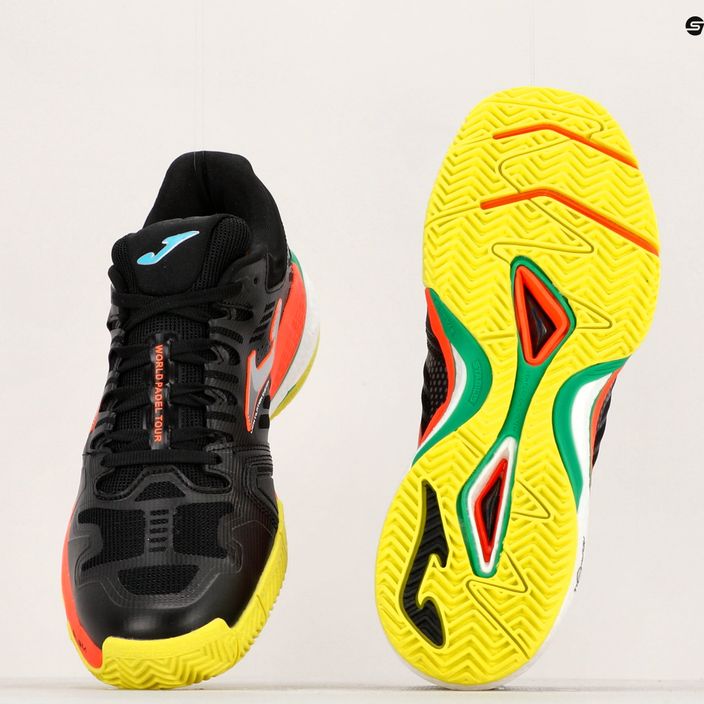 Кросівки для тенісу чоловічі Joma T.Slam 2201 чорно-помаранчеві TSLAMW2201P 13