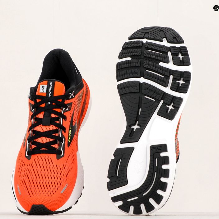 Кросівки для бігу чоловічі Brooks Adrenaline GTS 22 orange/black/white 17