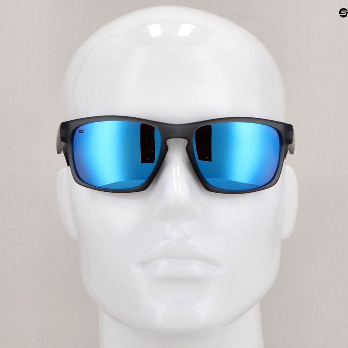 Сонцезахисні окуляри GOG Logan fashion matt cristal grey / polychromatic white-blue E713-2P 9