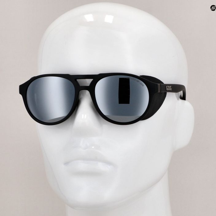 Сонцезахисні окуляри GOG Nanga matt black / silver mirror E410-1P 10