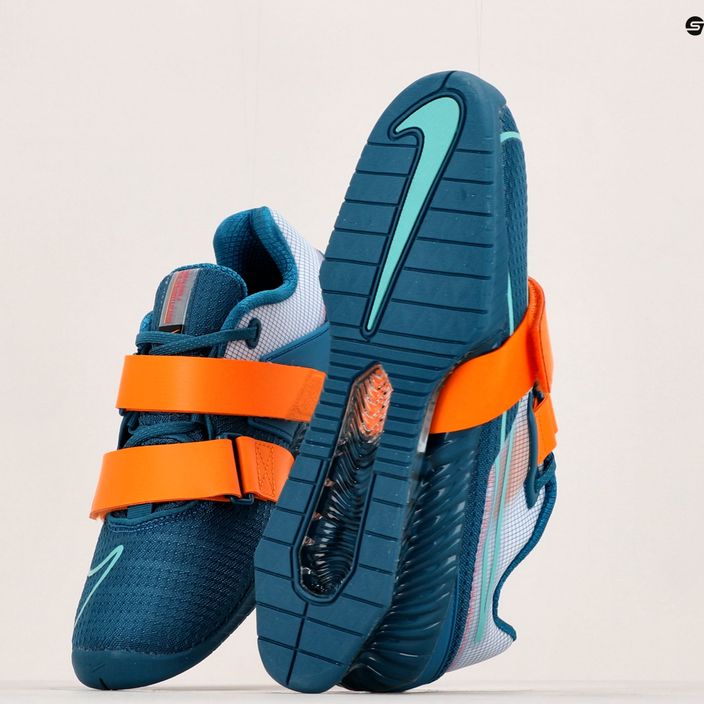 Кросівки для важкої атлетики Nike Romaleos 4 blue/orange 12