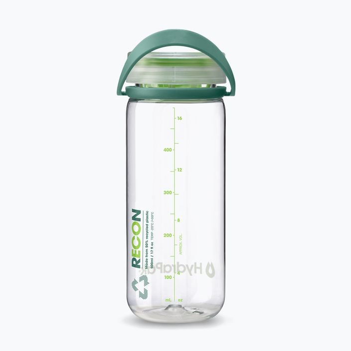 Дорожня пляшка HydraPak Recon 500 мл прозорий/вічнозелений лайм 2