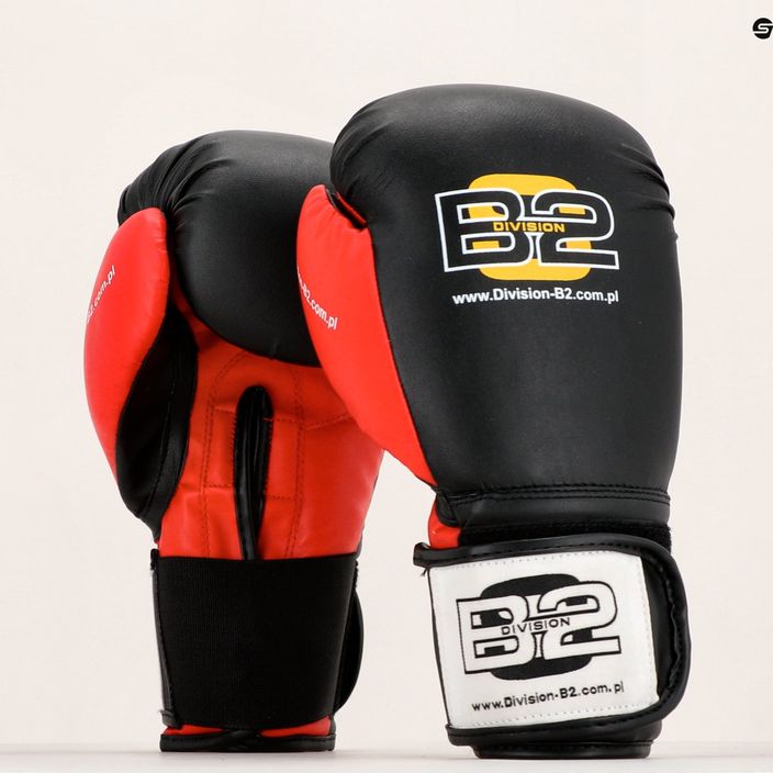 Рукавиці боксерські DIVISION B-2 DIV-TG01 black/red 7