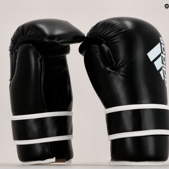 Рукавиці боксерські adidas Point Fight Adikbpf100 чорно-білі ADIKBPF100 8