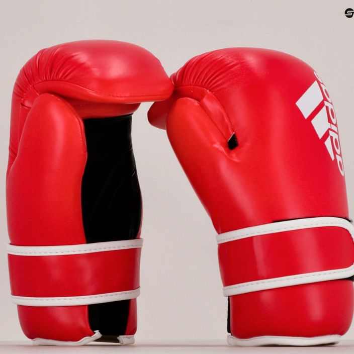 Рукавиці боксерські adidas Point Fight Adikbpf100 червоно-білі ADIKBPF100 15