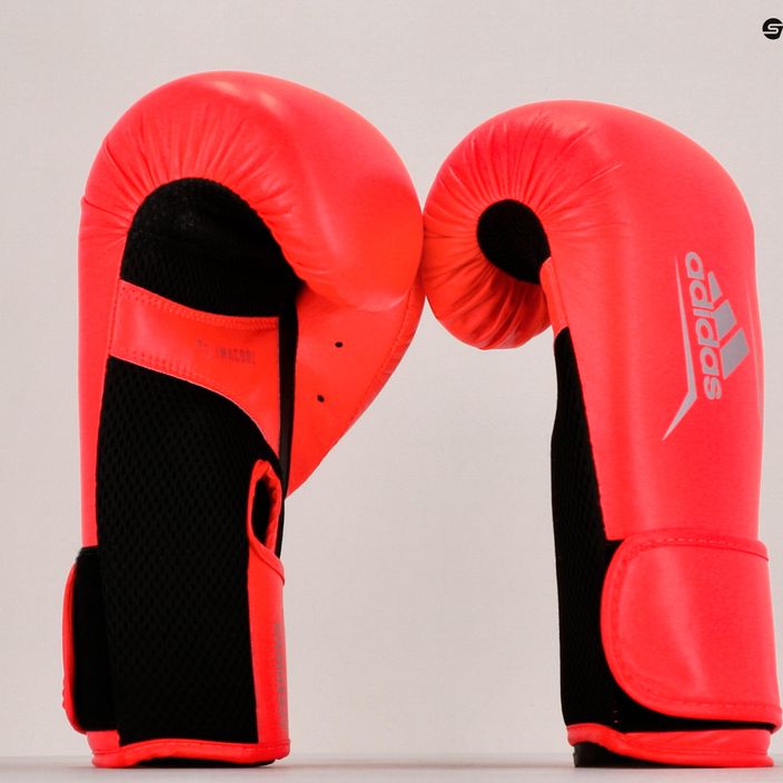 Рукавиці боксерські жіночі adidas Speed 100 червоно-чорні ADISBGW100-40985 11