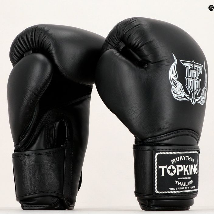 Рукавиці боксерські Top King Muay Thai Super Air black 8