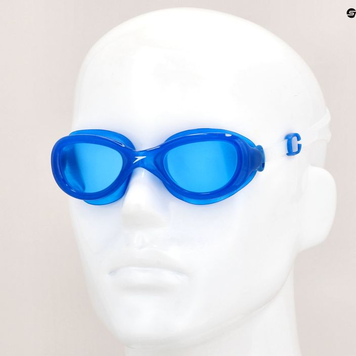 Окуляри для плавання дитячі Speedo Futura Classic Junior clear/neon blue 10