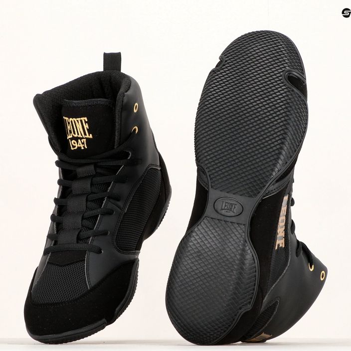 Взуття для боксу  LEONE Premium Boxing чорне CL110 10