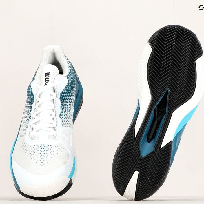 Кросівки для тенісу Wilson Rush Pro 4.0 Clay блакитно-білі WRS329290 13