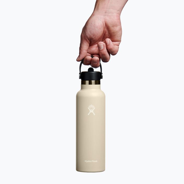 Термопляшка Hydro Flask Standard Flex Straw Straw 620 мл вівсяна 3