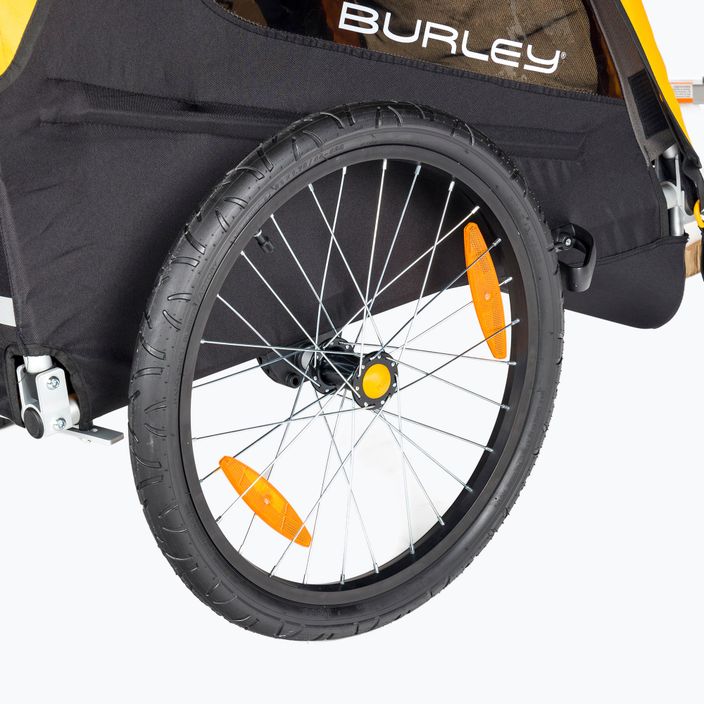 Причіп велосипедний двомісний  Burley Bee Double жовтий BU-946206 5