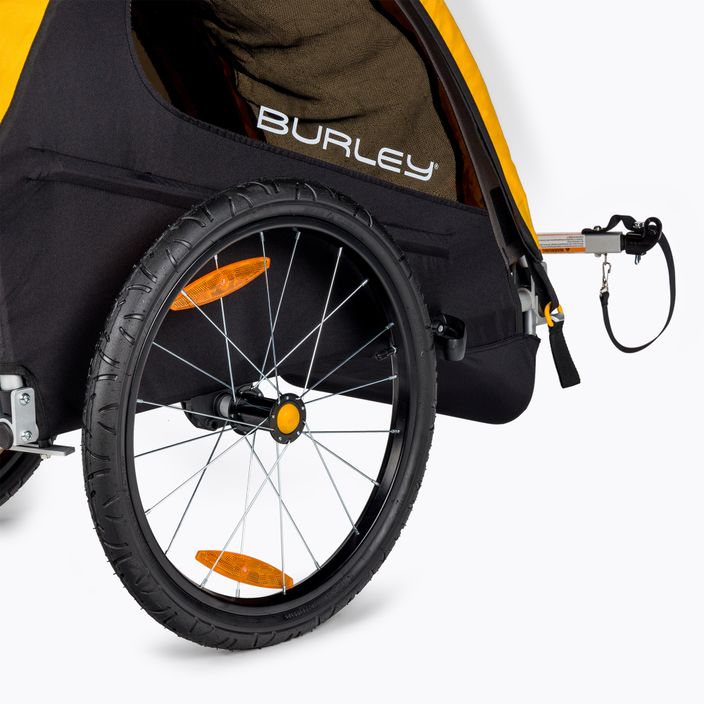 Причіп велосипедний одномісний  Burley Bee Single жовтий BU-946208 4