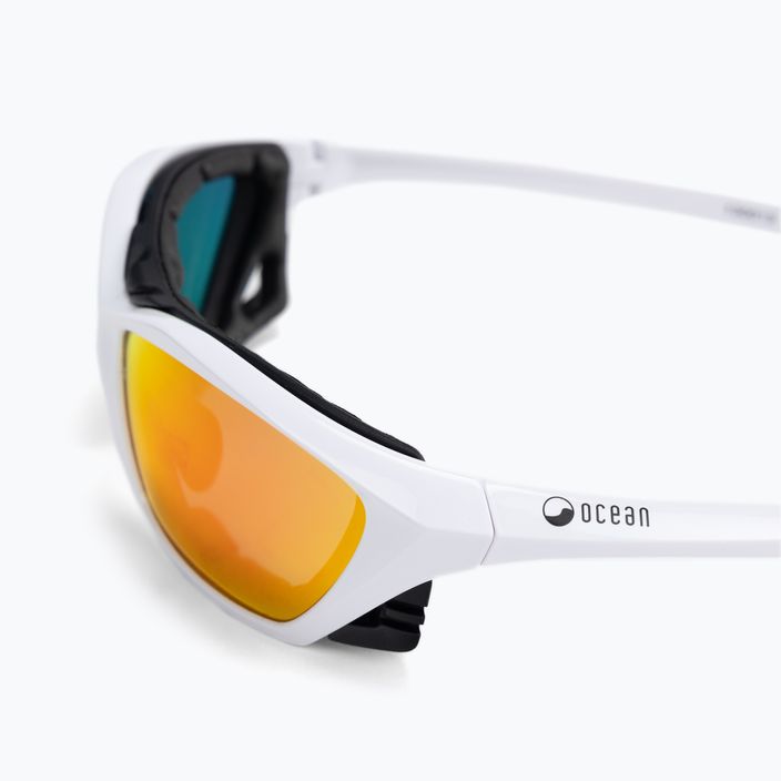 Сонцезахисні окуляри Ocean Sunglasses Lake Garda shiny white/revo red 13001.3 4