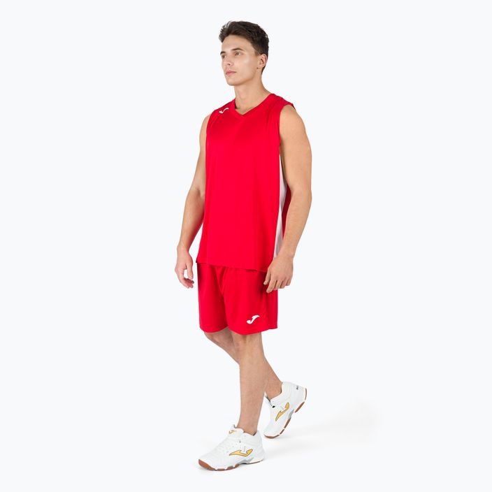 Футболка баскетбольна чоловіча Joma Cancha III червоно-біла 101573.602 5