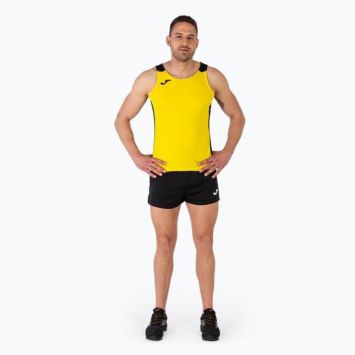 Майка для бігу чоловіча Joma Record II yellow/black 2