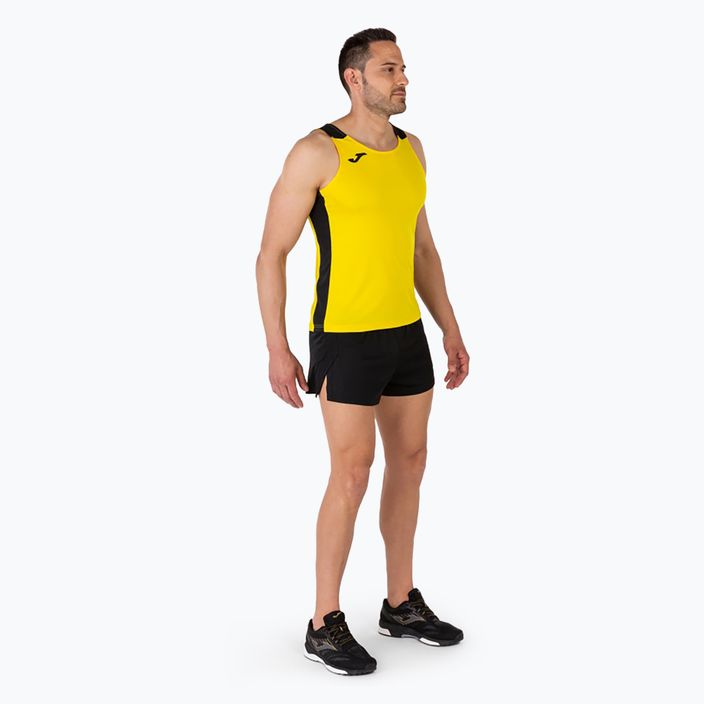 Майка для бігу чоловіча Joma Record II yellow/black 4