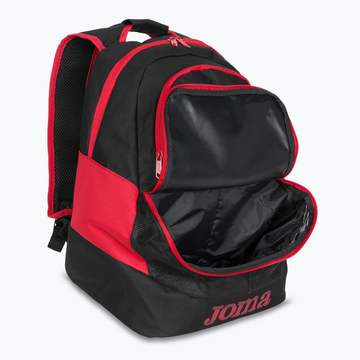 Футбольний рюкзак Joma Diamond II чорний/червоний 5