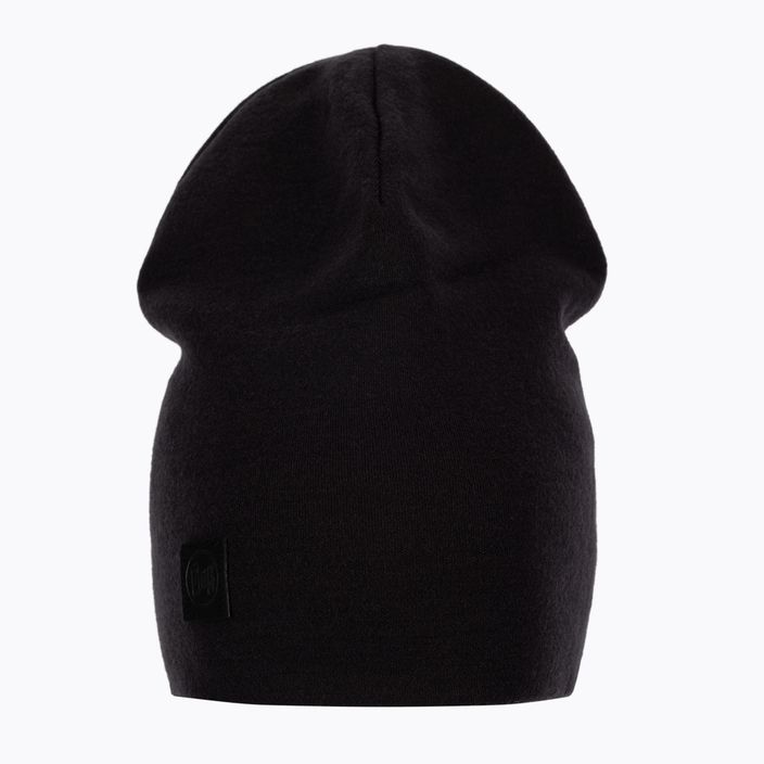 Шапка BUFF Heavyweight Merino Wool Hat Solid чорна 113028 2