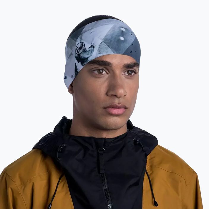 Пов'язка BUFF Tech Fleece Headband Hatay сіра 120884.937.10.00 5