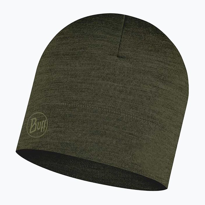Шапка BUFF Lightweight Merino Wool Hat Solid зелена 113013.843.10.00 4