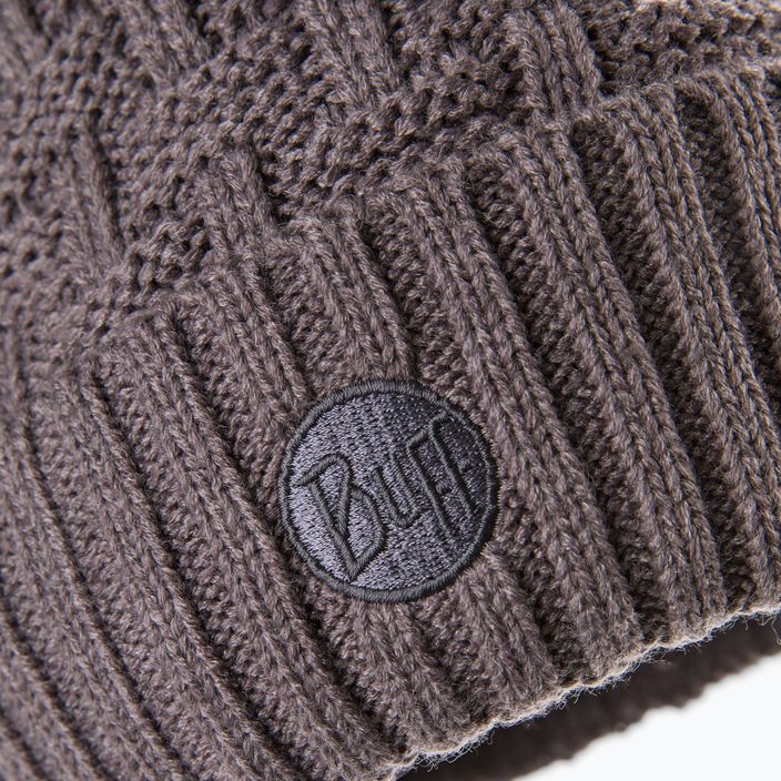 Шапка зимова BUFF Knitted & Fleece Hat Airon сіра 111021.930.10.00 3
