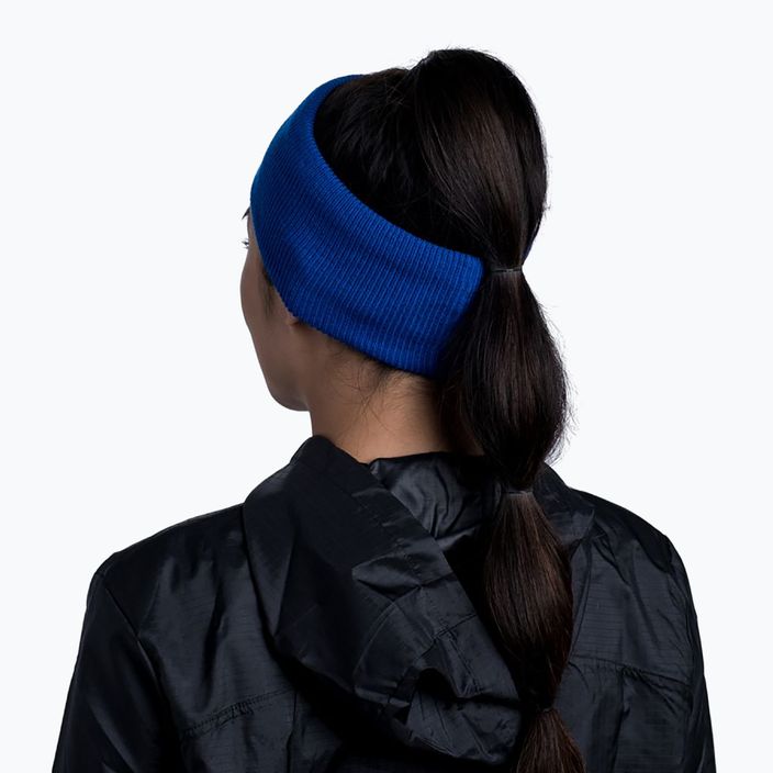 Пов'язка BUFF Crossknit Headband Solid темно-синя 126484.720 7