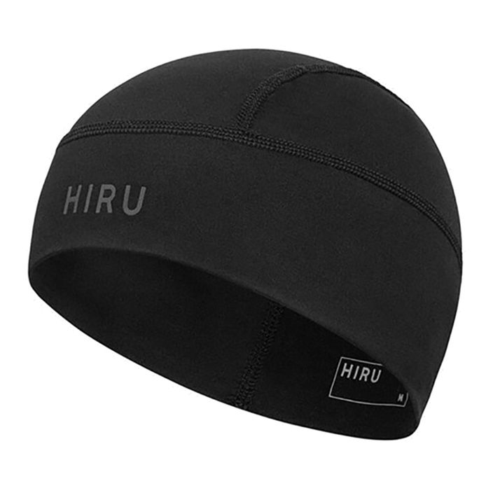 HIRU Велосипедна шапочка під шолом повністю чорна 2