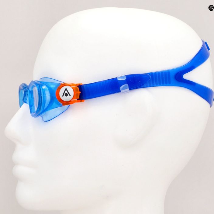 Окуляри для плавання дитячі Aquasphere Moby Kid blue/orange/clear 7