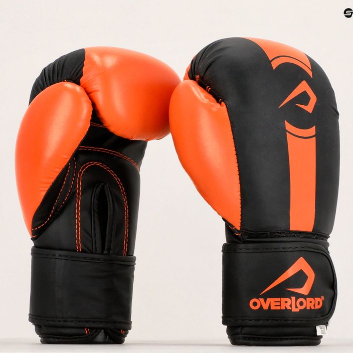 Рукавиці боксерські Overlord Boxer чорно-помаранчеві 100003 11