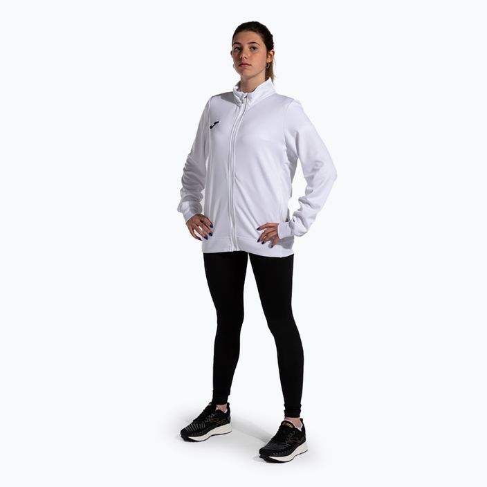 Кофта для бігу жіноча Joma Winner II Full Zip white 4