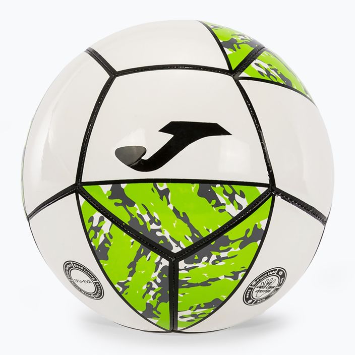 М'яч футбольний Joma Challenge II white/green розмір 3 2