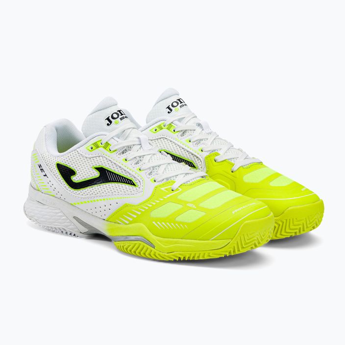 Кросівки для тенісу чоловічі Joma T.Set Clay біло-жовті TSETW2209P 4