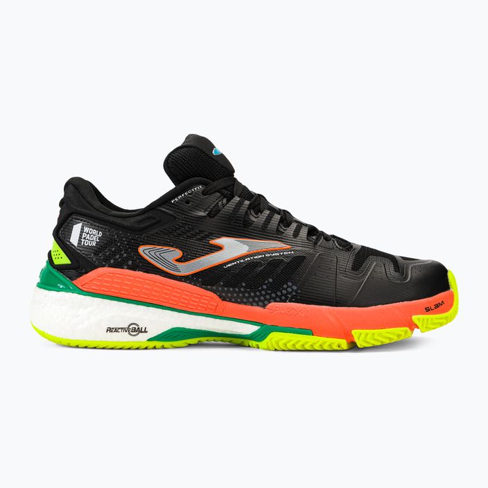 Кросівки для тенісу чоловічі Joma T.Slam 2201 чорно-помаранчеві TSLAMW2201P 2