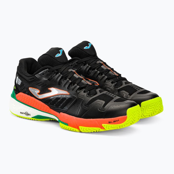 Кросівки для тенісу чоловічі Joma T.Slam 2201 чорно-помаранчеві TSLAMW2201P 4