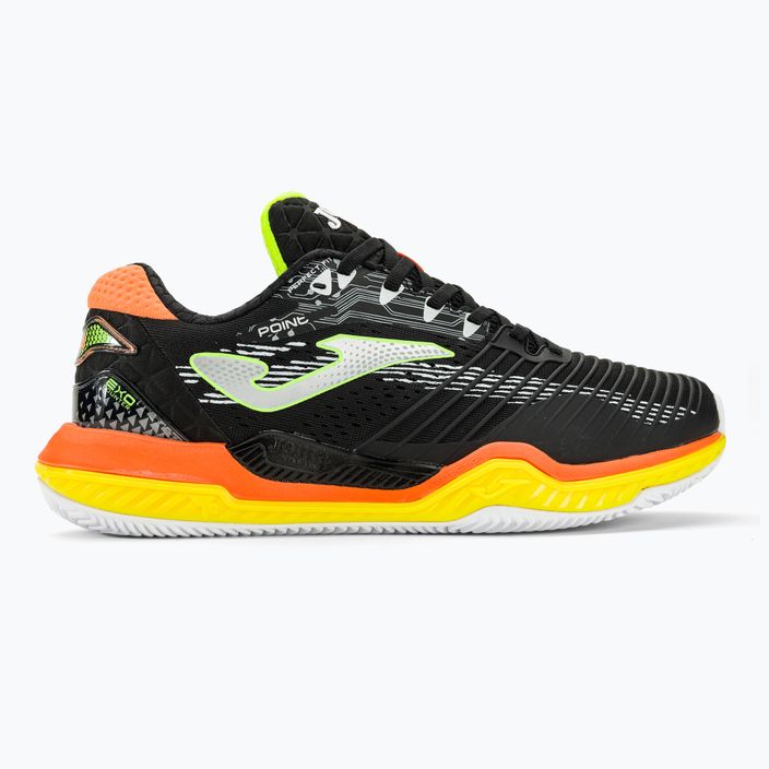 Чоловічі тенісні туфлі Joma Point P чорні/помаранчеві 2