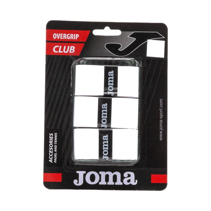 Обгортки для тенісних ракеток Joma Club Cuhsion 3 шт. білі 400748.200 2