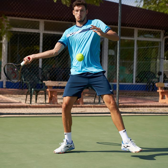 Чоловіча тенісна сорочка Joma Court fluor бірюза/синій 5