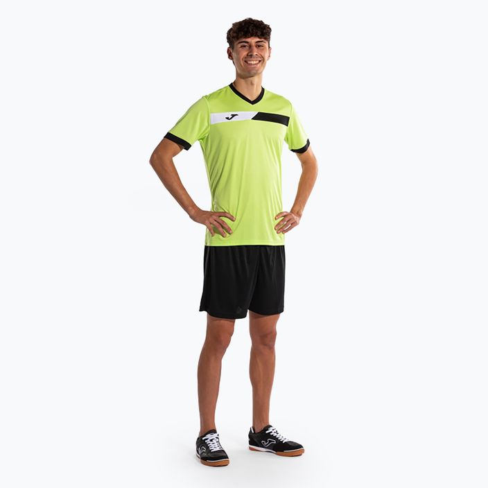 Футболка тенісна чоловіча Joma Court lime/black 2