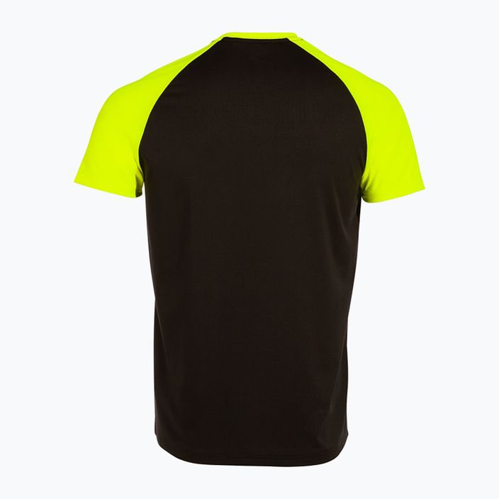 Футболка для бігу чоловіча Joma Elite X black/fluor yellow 2