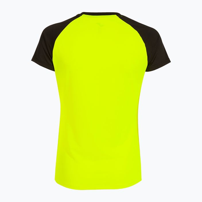 Футболка для бігу жіноча Joma Elite X fluor yellow/black 2