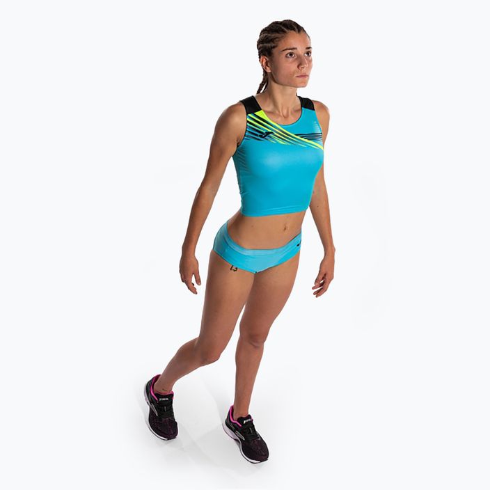 Майка для бігу жіночий Joma Elite X fluor turquoise/black 5