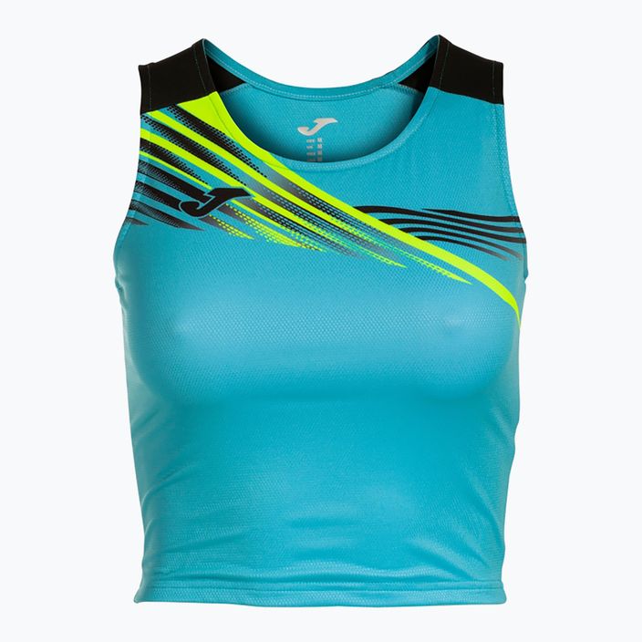 Майка для бігу жіночий Joma Elite X fluor turquoise/black 6