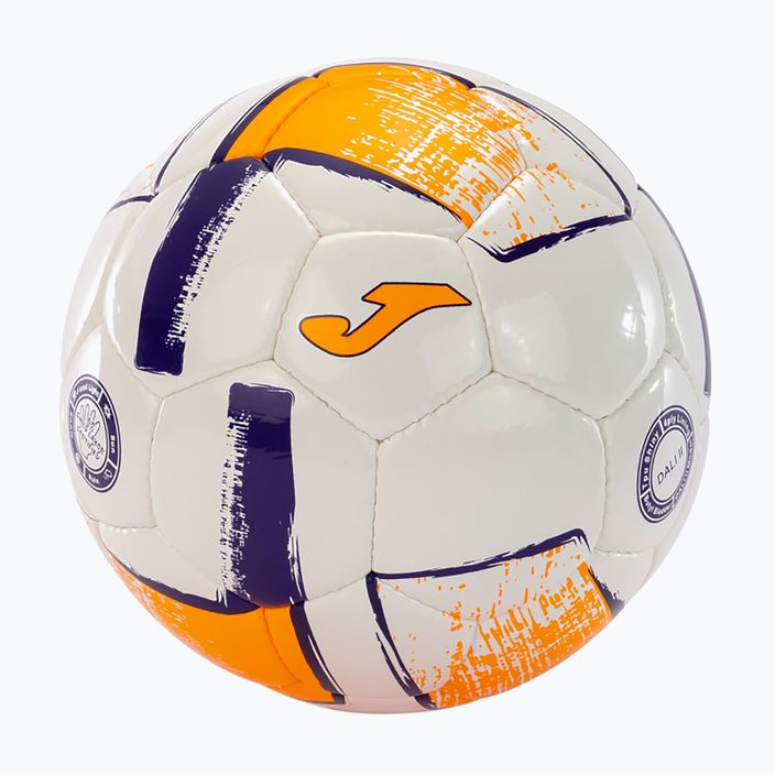 М'яч для футболу Joma Dali II white/fluor orange/purple розмір 5 3