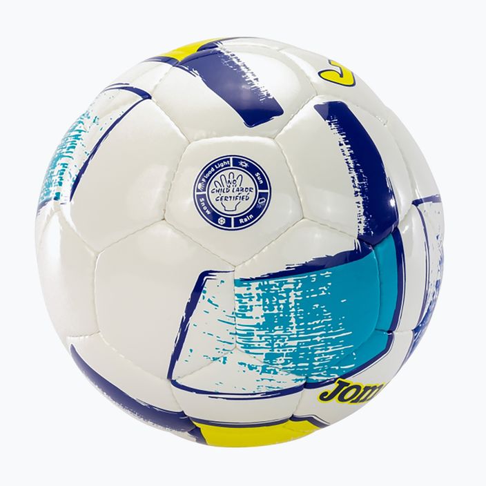 М'яч для футболу Joma Dali II white/fluor orange/yellow розмір 5 3